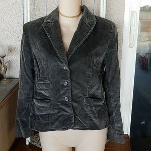 Vintage Gray corduroy blazer jacket